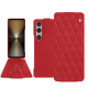 Custodia in pelle Sony Xperia 1 VI - Rouge troupelenc - Couture ( Pantone #AB191A )