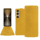 Housse cuir Sony Xperia 1 VI - Jaune soulèu ( Pantone #F3B934 )