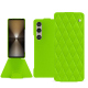Lederschutzhülle Sony Xperia 1 VI - Vert fluo - Couture ( Pantone #00ab5f ) 