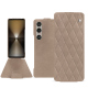Sony Xperia 1 VI leather case - Taupe vintage - Couture ( Pantone #591d16 ) 