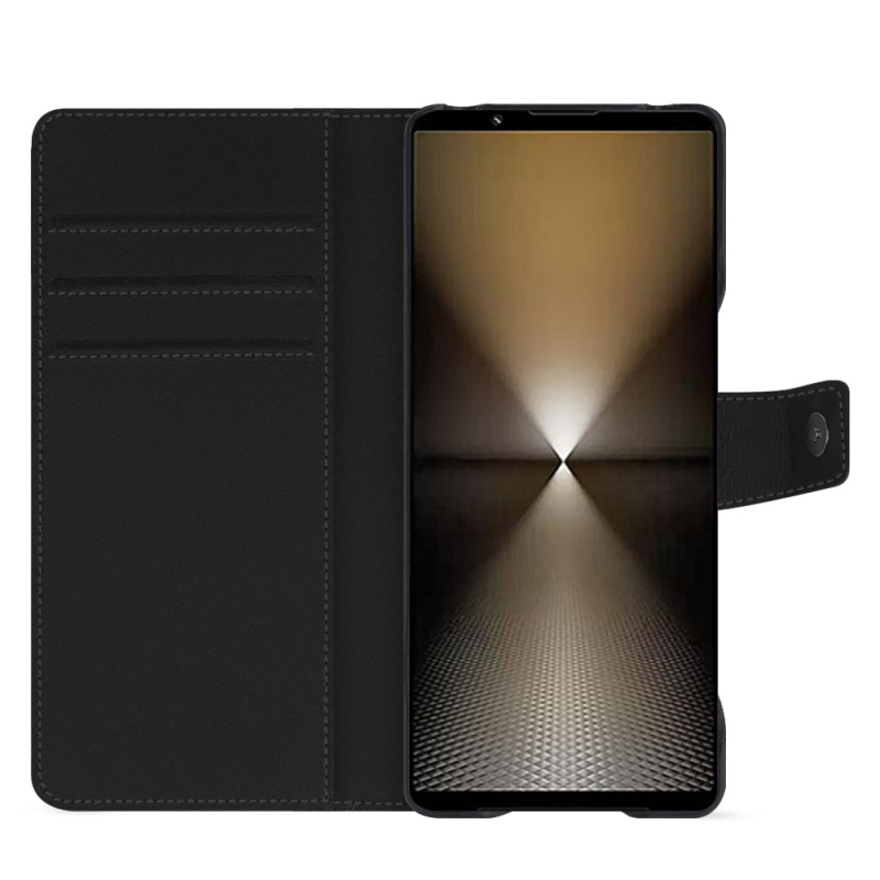 Capa de couro para carteira Sony Xperia 1 VI