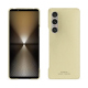 Coque cuir Sony Xperia 1 VI - Beige PU ( Pantone #ceb888 ) 