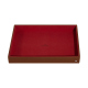 Presentation tray - S - Marron ( Nappa - Pantone #8B4720 ) 