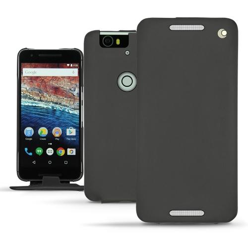 Huawei Nexus 6P leather case - Noir ( Nappa - Black ) 