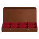Jewellery box - Marron ( Nappa - Pantone #8B4720 ) 