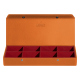 Caja para joyas - Orange ( Nappa - Pantone #ff9351 ) 