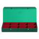 Jewellery box - Crocodile pino ( Pantone #173F35 ) 