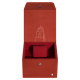 Watch box - 1 watch - Arange clouquié ( Pantone #D33108 )