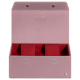 Uhrenbox - 2 Uhren - Rose ( Nappa - Pantone #efbae1 ) 