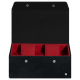 Scatola per orologi - 2 orologi - Dark vintage ( Pantone #050505 ) 