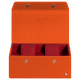 Caja de reloj - 2 relojes - Orange fluo ( Pantone #ff5406 ) 