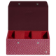 Watch box - 2 watches - Serpent ciclamino ( Pantone #9E4C6E ) 