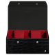 Scatola per orologi - 2 orologi - Crocodile nero ( Noir / Black) 