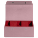 Watch box - 2 watches - Rose PU ( Pantone #efbae1 ) 