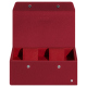 Watch box - 2 watches - Rouge passion ( Pantone #a6192e ) 