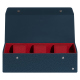 Watch box - 3 watches - Indigo ( Pantone #1f4565 ) 