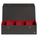 Watch box - 3 watches - Anthracite ( Pantone #41403c ) 