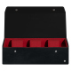 Watch box - 3 watches - Dark vintage ( Pantone #050505 ) 