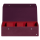 Watch box - 3 watches - Prune vintage ( Pantone #612434 ) 