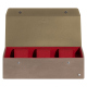 Uhrenbox - 3 Uhren - Taupe vintage ( Pantone #bda790 ) 