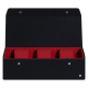 Scatola per orologi - 3 orologi - Noir élégant  ( Noir / Black ) 