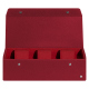 Scatola per orologi - 3 orologi - Rouge passion ( Pantone #a6192e ) 