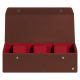 Caja de reloj - 3 relojes - Marron délicat ( Pantone #95614d) 