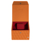 시계 상자 - 시계 1개 - Orange - Couture ( Nappa - Pantone #ff9351 ) 