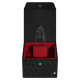 Watch box - 1 watch - Negre poudro - Couture ( Pantone #111212 )