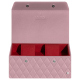 Watch box - 2 watches - Rose - Couture ( Nappa - Pantone #efbae1 ) 