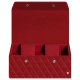 Watch box - 2 watches - Rouge - Couture ( Nappa - Pantone #d50032 ) 