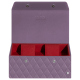 Scatola per orologi - 2 orologi - Lilas - Couture ( Nappa - Pantone #b9a3e3 ) 