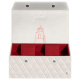 Scatola per orologi - 2 orologi - Blanc escumo - Couture ( Pantone #D6D6D1 )