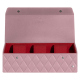 ウォッチボックス - 3本 - Rose - Couture ( Nappa - Pantone #efbae1 ) 