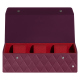 ウォッチボックス - 3本 - Prune vintage - Couture ( Pantone #612434 ) 