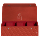 ウォッチボックス - 3本 - Arange clouquié - Couture ( Pantone #D33108 )