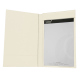 Rechungsumschlag - 20 x 12 cm - Blanc ( Nappa / White ) 
