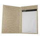 发票夹 - 20 x 12 cm - Autruche desert ( Pantone #A39382 ) 
