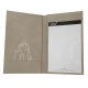 Funda para facturas - 20 x 12 cm - Darboun sabla ( Pantone #BCB1A1 )