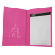 Porte factures - 20 x 12 cm - Rose BB ( Pantone #DB599F )