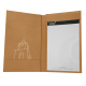 Funda para facturas - 20 x 12 cm - Castan esparciate ( Pantone #824F2A )