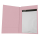 Bill folder - 20 x 12 cm - Rose PU ( Pantone #efbae1 ) 