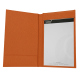发票夹 - 20 x 12 cm - Orange vibrant ( Pantone #e36b39 ) 