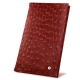 Chequebook wallet - Autruche ciliegia ( Pantone #a4343a ) 