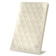 Funda para el talonario - Blanc escumo - Couture ( Pantone #D6D6D1 )