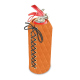 Funda de piel de extintor 1 kilo - Orange - Couture ( Nappa - Pantone #ff9351 ) 