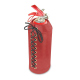 Leather cover for a 1 kilo fire extinguisher - Cerise vintage ( Pantone #a6302e ) 