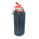 Leather cover for a 1 kilo fire extinguisher - Jean vintage ( Pantone #2f414f  ) 