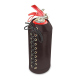Leather cover for a 1 kilo fire extinguisher - Marron envoûtant ( Pantone #4e3629 ) 