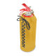 Leather cover for a 1 kilo fire extinguisher - Jaune soulèu ( Pantone #F3B934 )